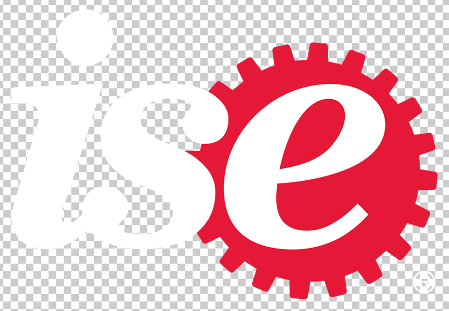 ISE Symbol Logo (white text | transparent)