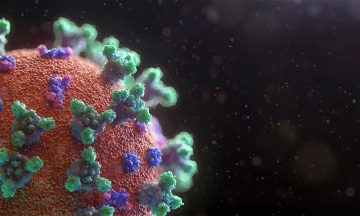A COVID-19 virus