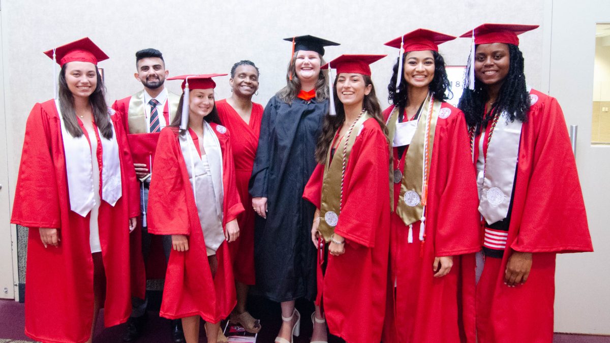ISE students prepare to walk | NC State ISE Spring 2022 Commencement Ceremony