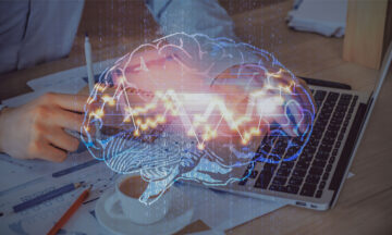 Stock Photo of electronic brain.
